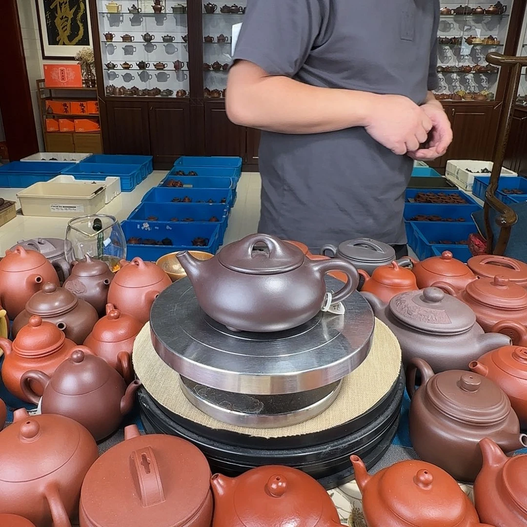 茶壶紫砂冠军瓢紫泥