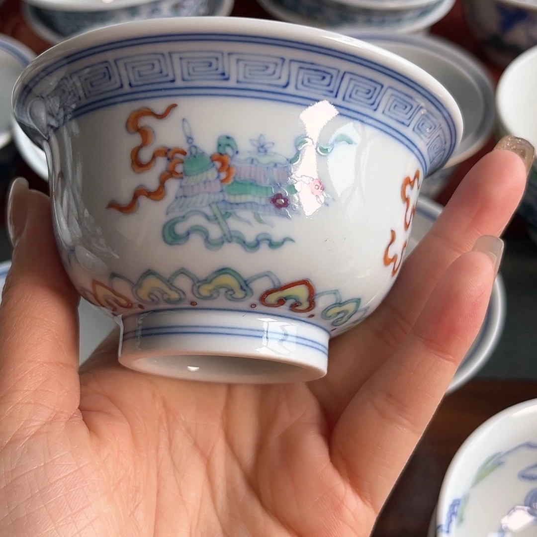 微瑕手工手绘茶具746