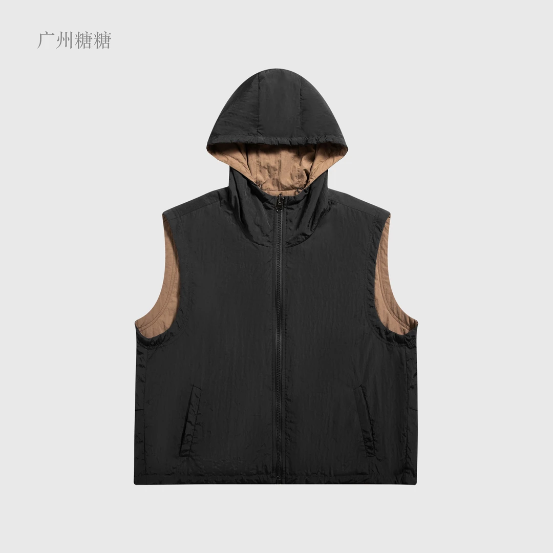 秋季新款高密盐缩防水面料时尚气质百搭双面两穿棉马甲【7268】jj