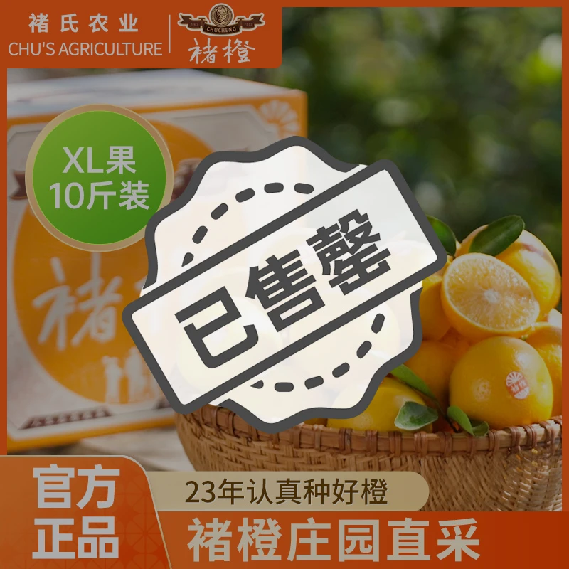 褚橙官方旗舰当季新鲜橙子褚时健冰糖橙 褚橙XL果10斤礼盒-z