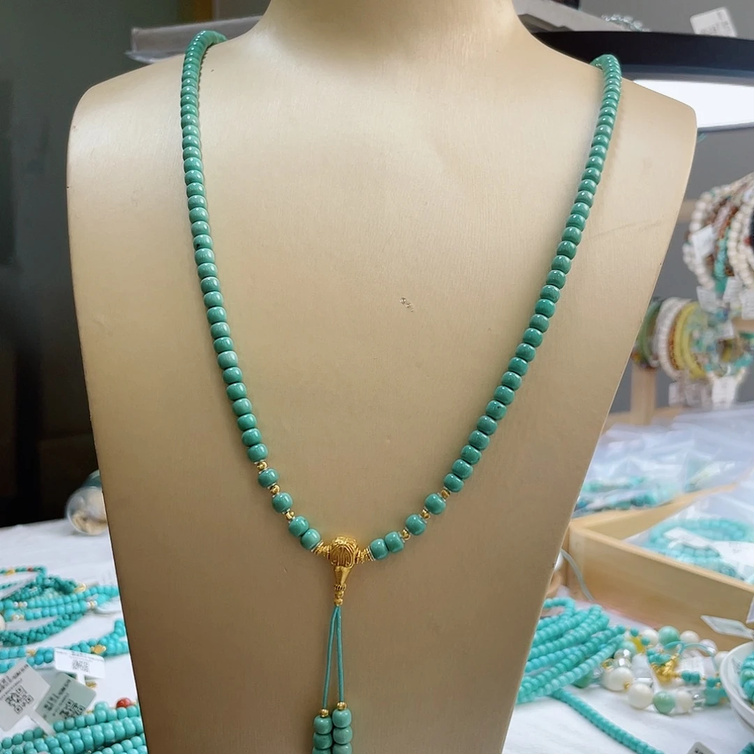 18K金镶嵌绿松石珠宝奇石5.2