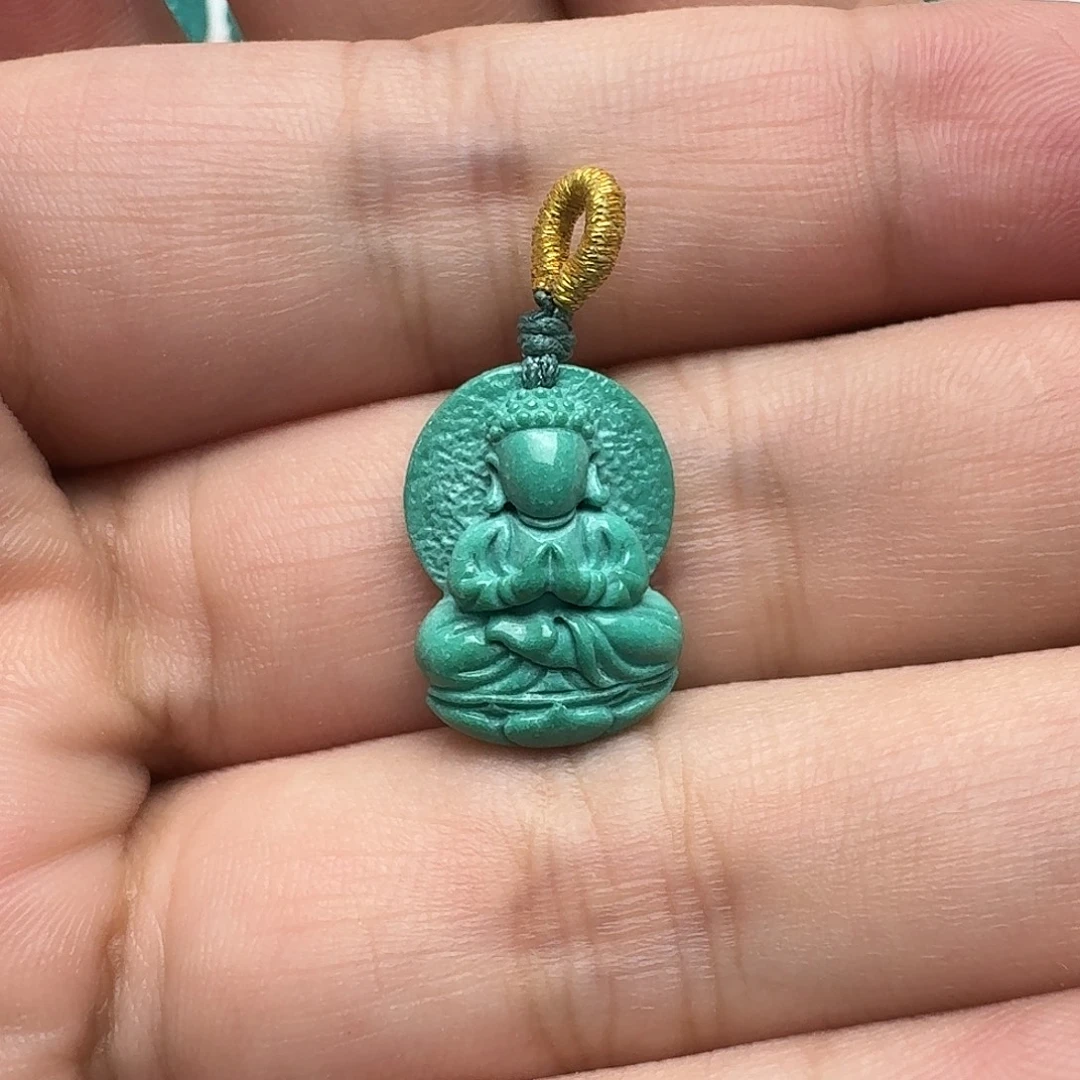 绿松石未镶嵌释迦牟尼