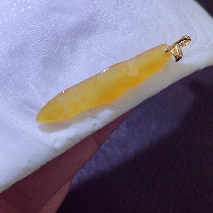 颈饰18K金镶嵌翡翠翡翠