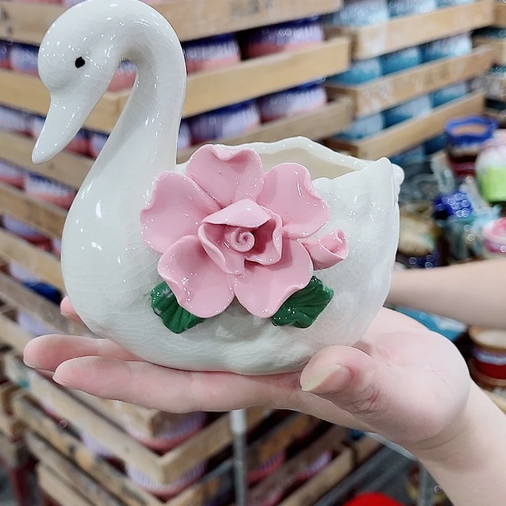 有孔，凑10元包邮陶瓷花盆发货！