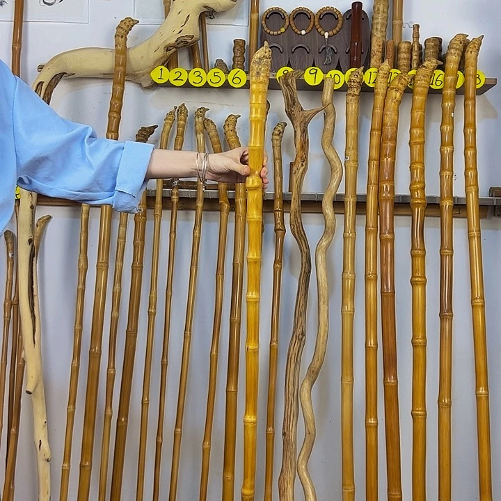 温****.2880玉竹杖登山杖手持拐棍