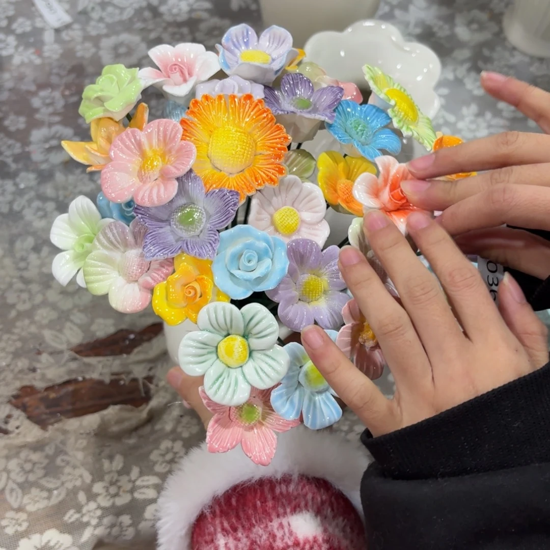 136 陶瓷花拍满20元发货退款拉黑