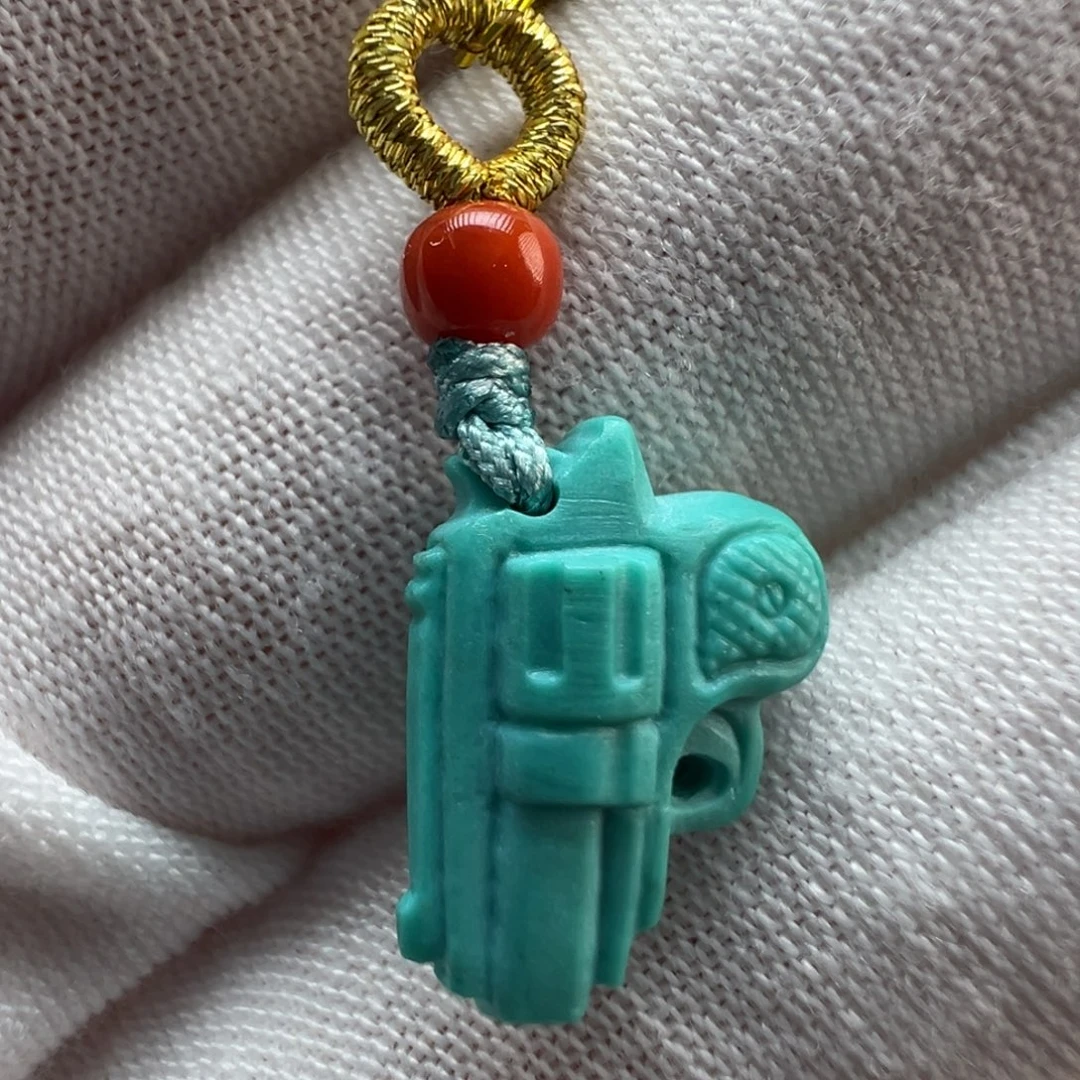 绿松石未镶嵌配饰10.3*14.4