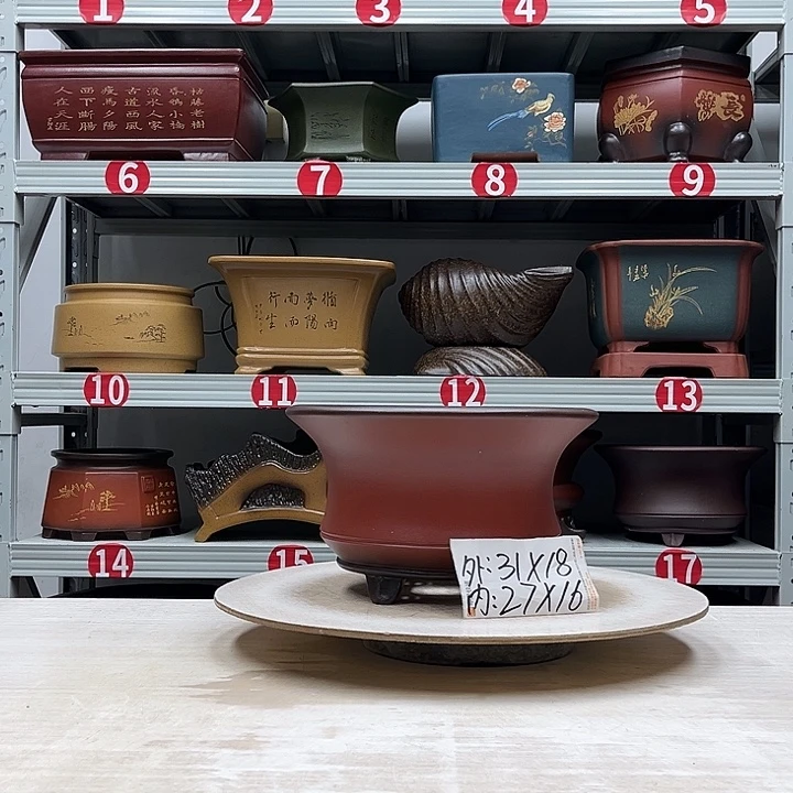 紫砂花盆紫砂花盆