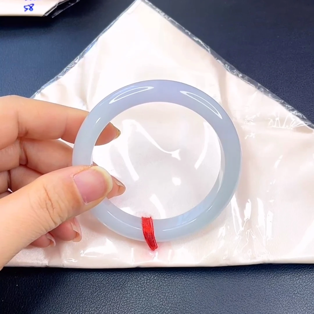 翡翠未镶嵌手镯冰紫手镯