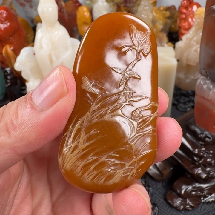 用***0寿山石寿山石银包金