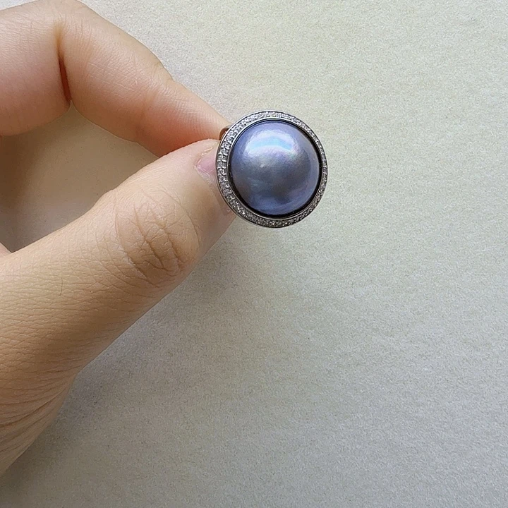 拼合珍珠（马贝珠）戒指未镶嵌