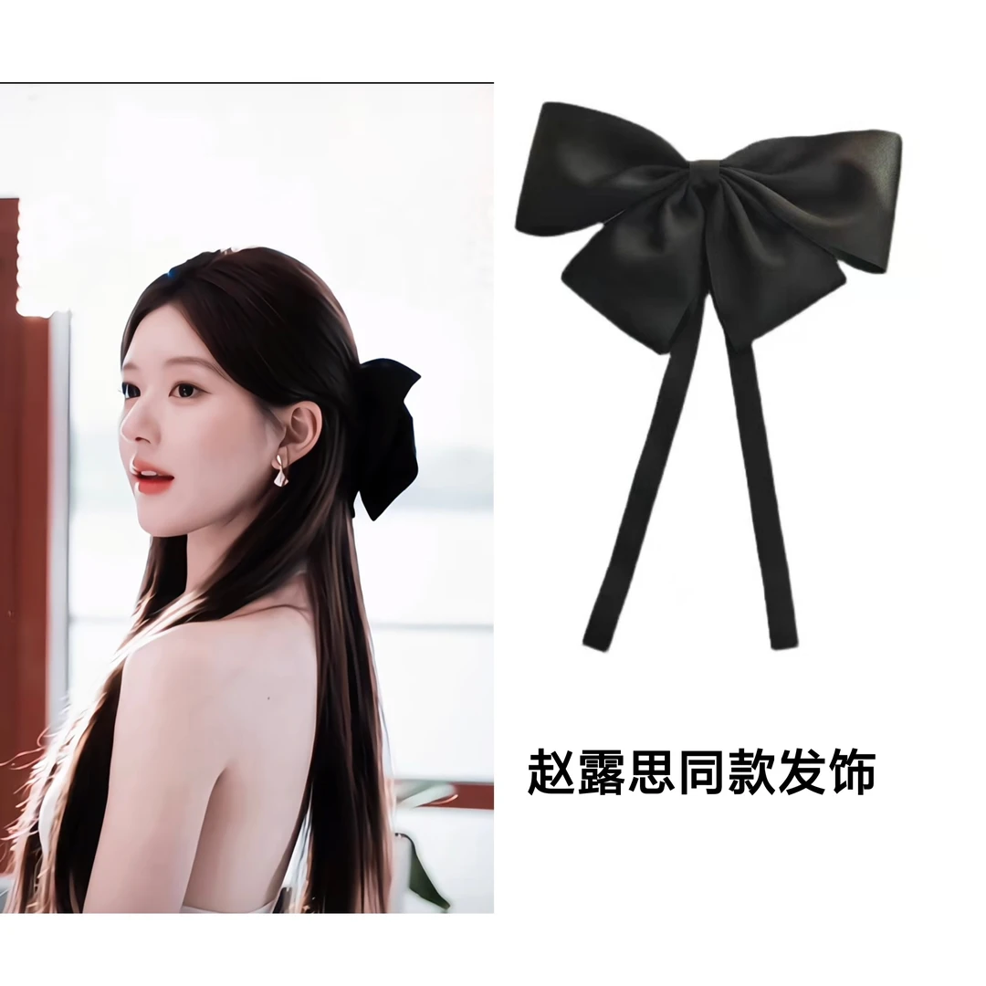 【许妍】露思同款大蝴蝶结发夹仙气网红后脑勺弹簧夹发饰