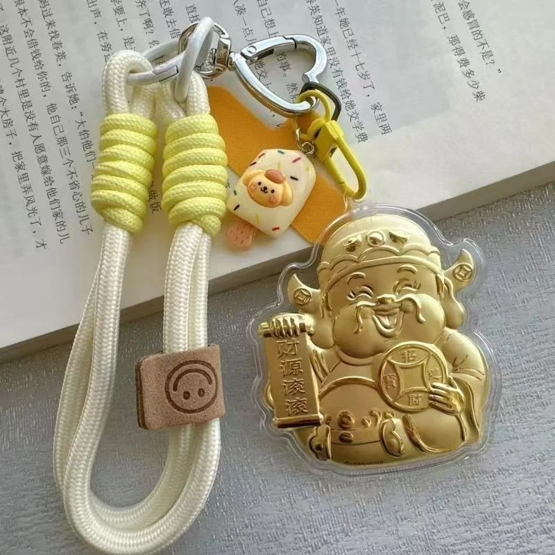 招财进宝财神爷手机扣财源滚滚钥匙扣包包挂件车挂送男女友情侣挂