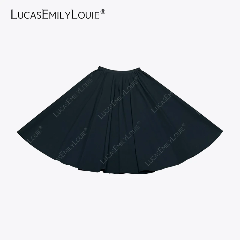 LUCASEMILYLOUIE 欢姐0220松紧腰大摆伞裙A字半身裙子2510432