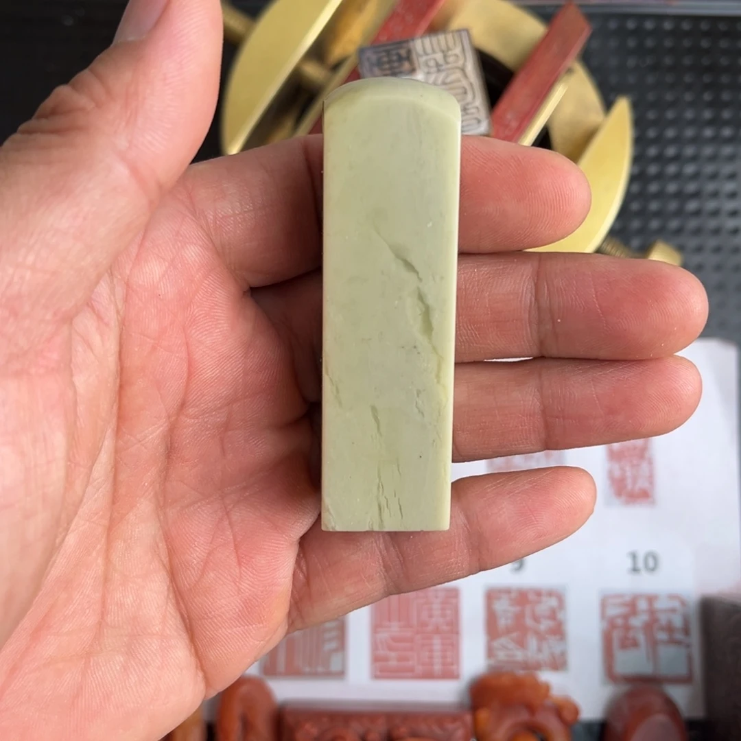 青田石印石x**** 现场纯手工定制制作精美