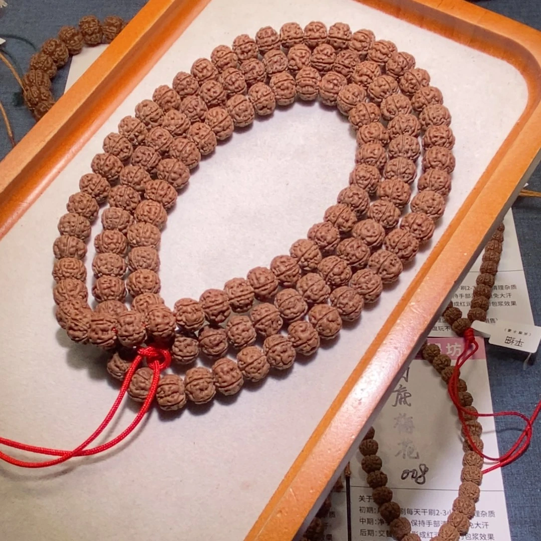 金刚菩提手串勿里达108纯血老树王卡10