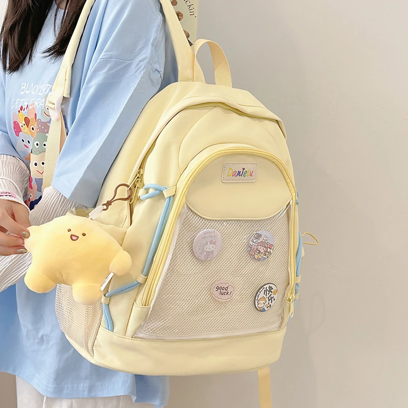 大容量痛包小食量简约日系初高中书包二次元谷子包轻便小众双肩包