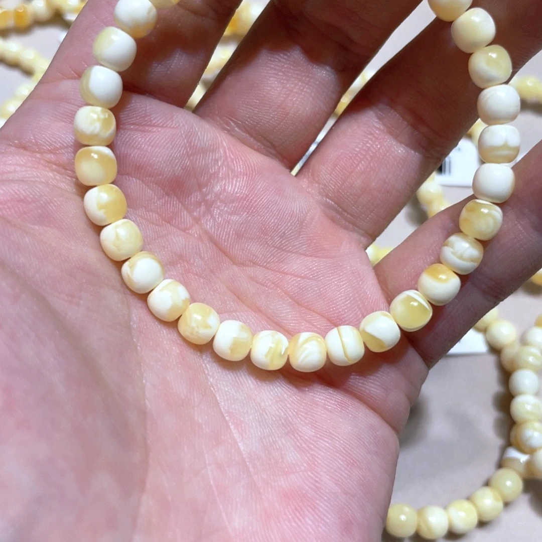 琥珀未镶嵌手链精工蜜蜡手串