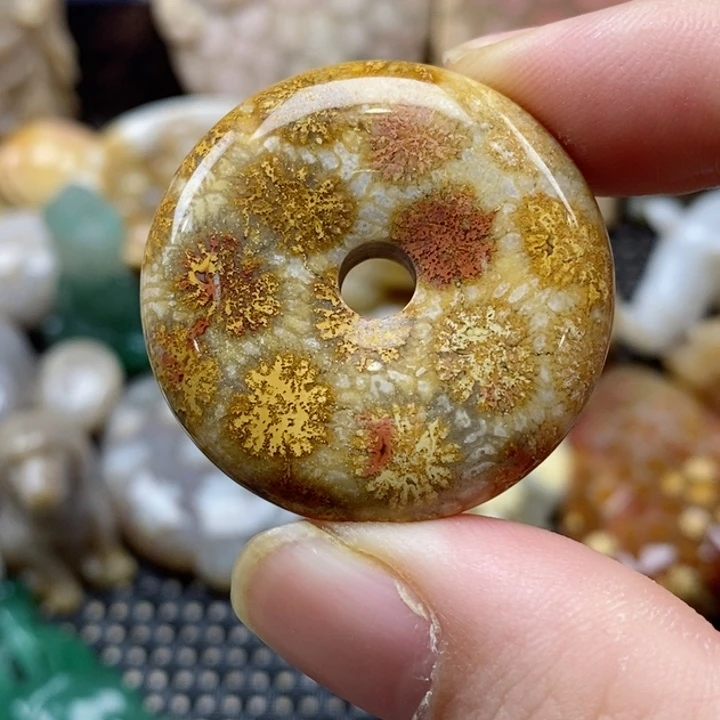 硅化珊瑚（珊瑚玉）颈饰未镶嵌
