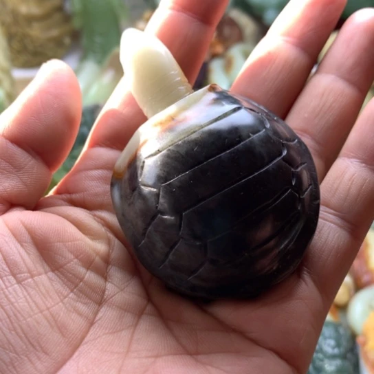 蛇纹石玉未镶嵌岫玉手把件