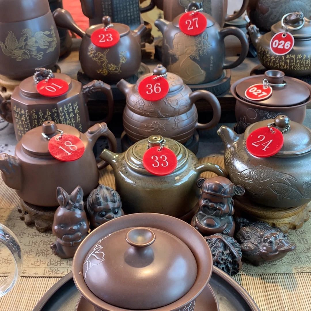 鸟***香坭兴陶手工制作壶