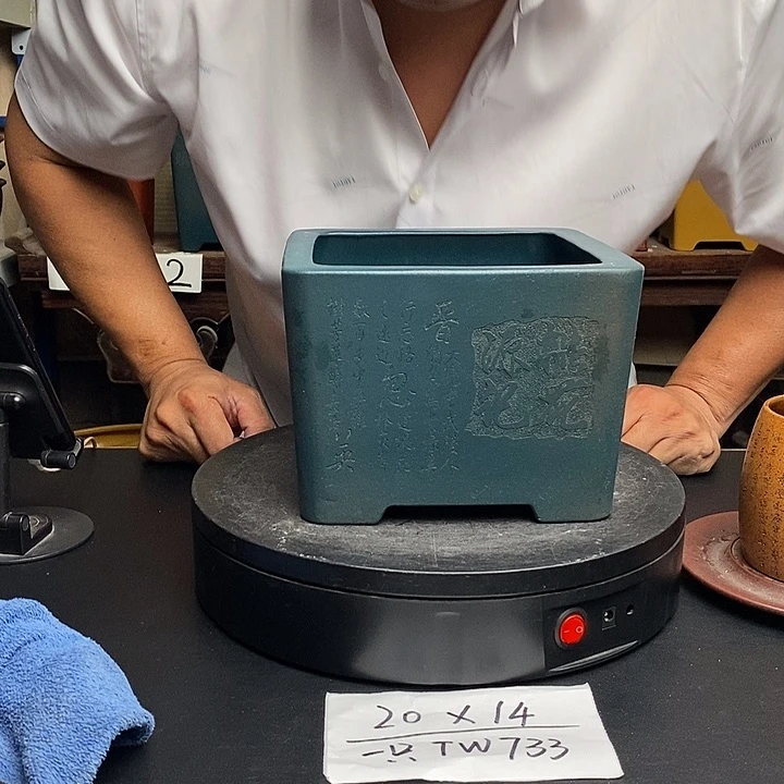 紫砂花盆货号一只TW733