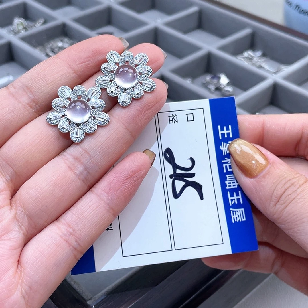 水晶颈饰银S925镶嵌