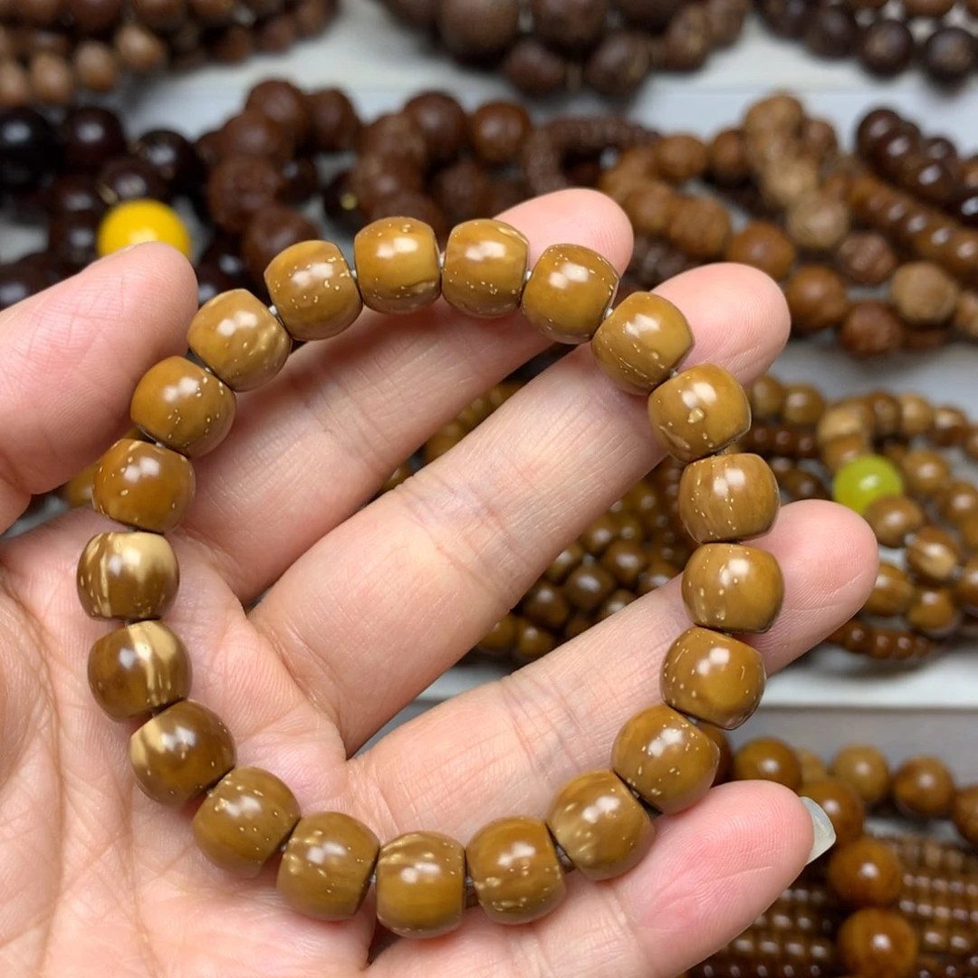 紫金鼠手串10*9mm实心直切花皮瑕疵福利款