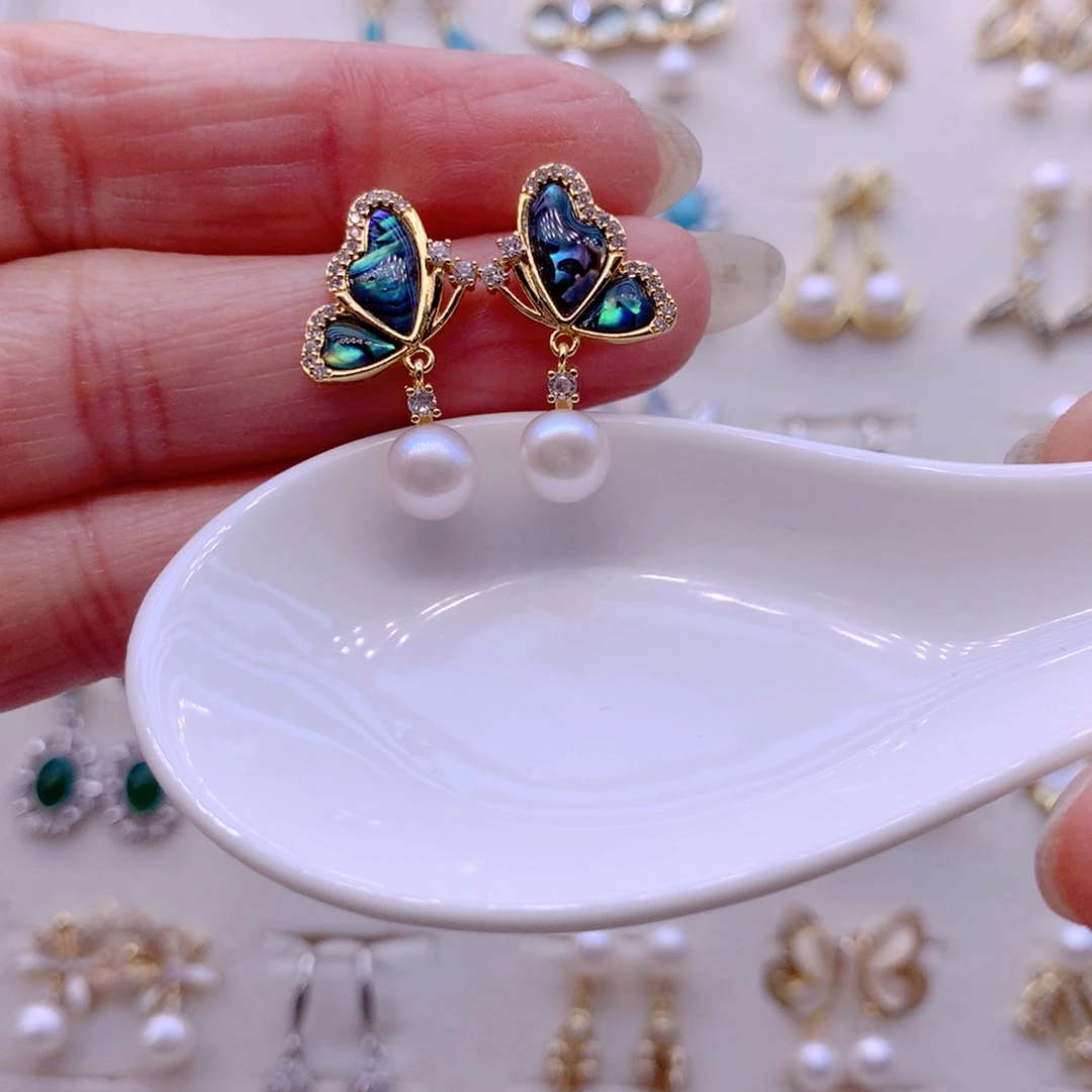 耳饰淡水珍珠合金