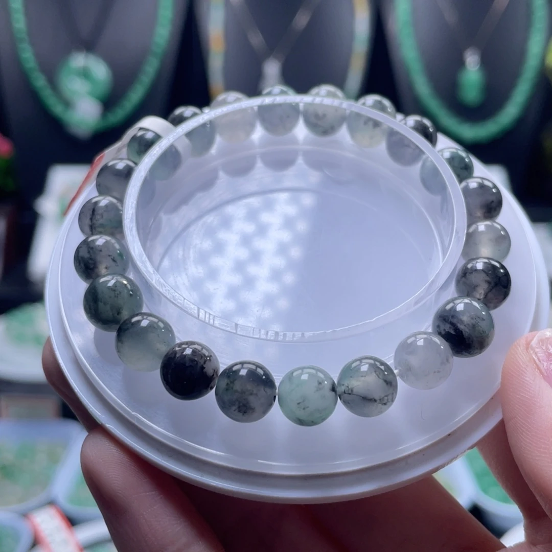 石英质玉（非洲翠）未镶嵌手链