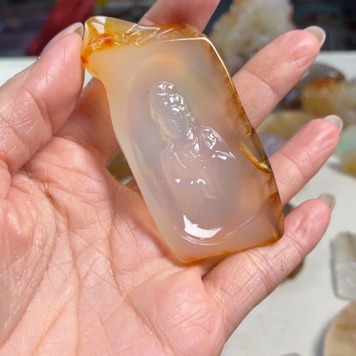 玛瑙/玉髓未镶嵌吊坠(不含链)
