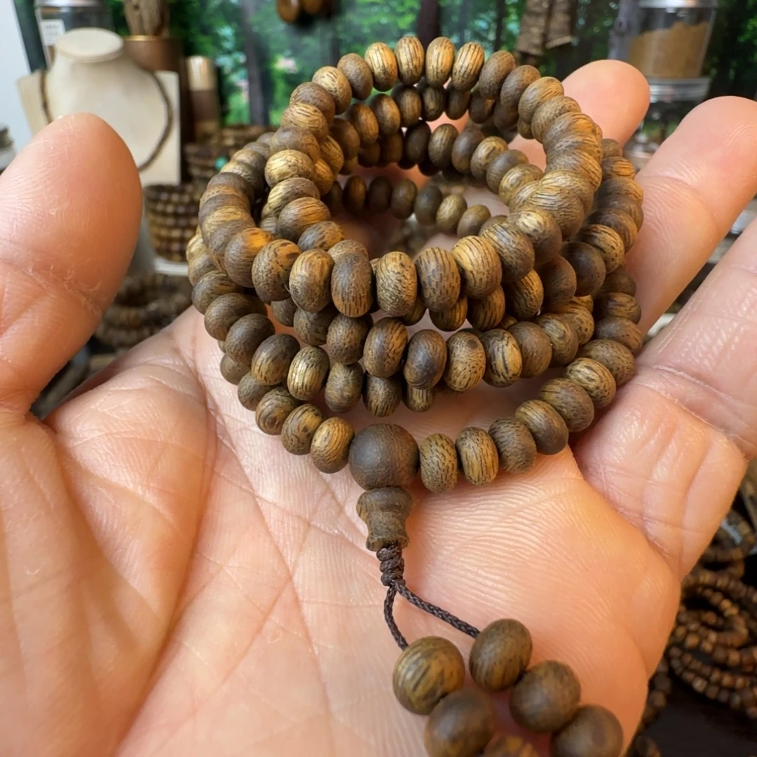 沉香手串06算盘珠多圈发一