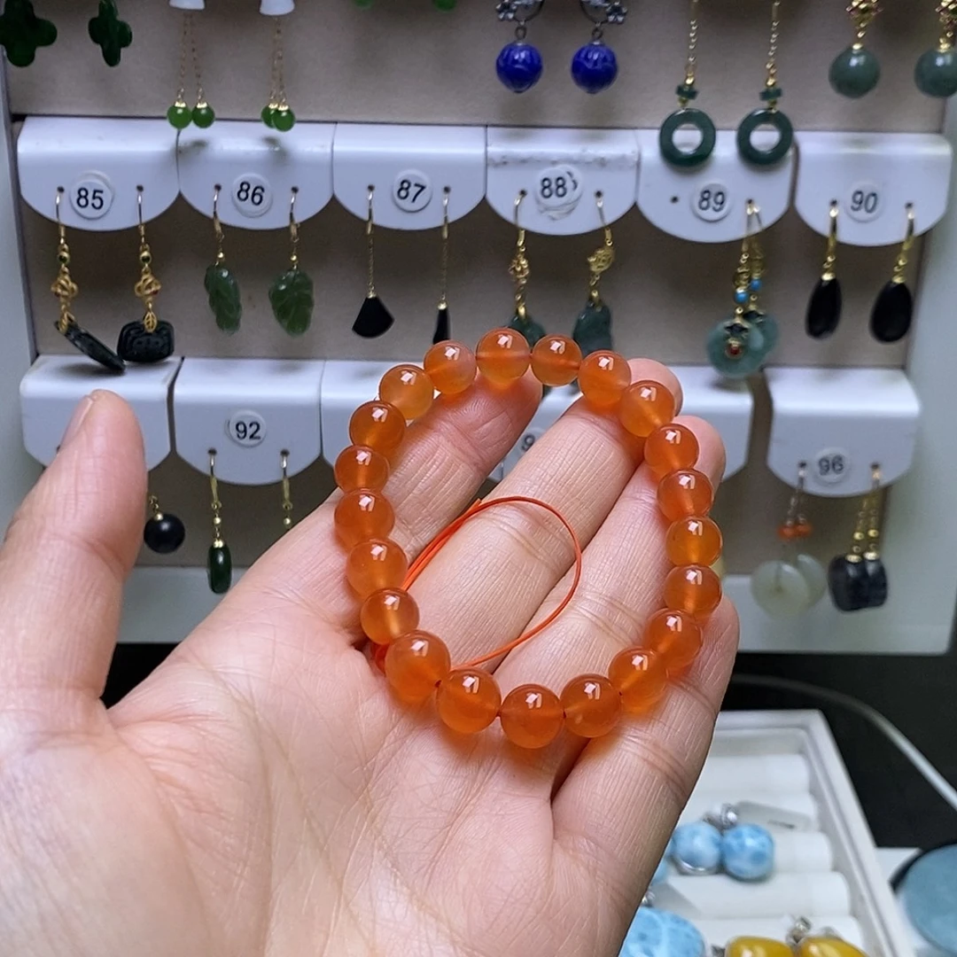 南红玛瑙未镶嵌手链