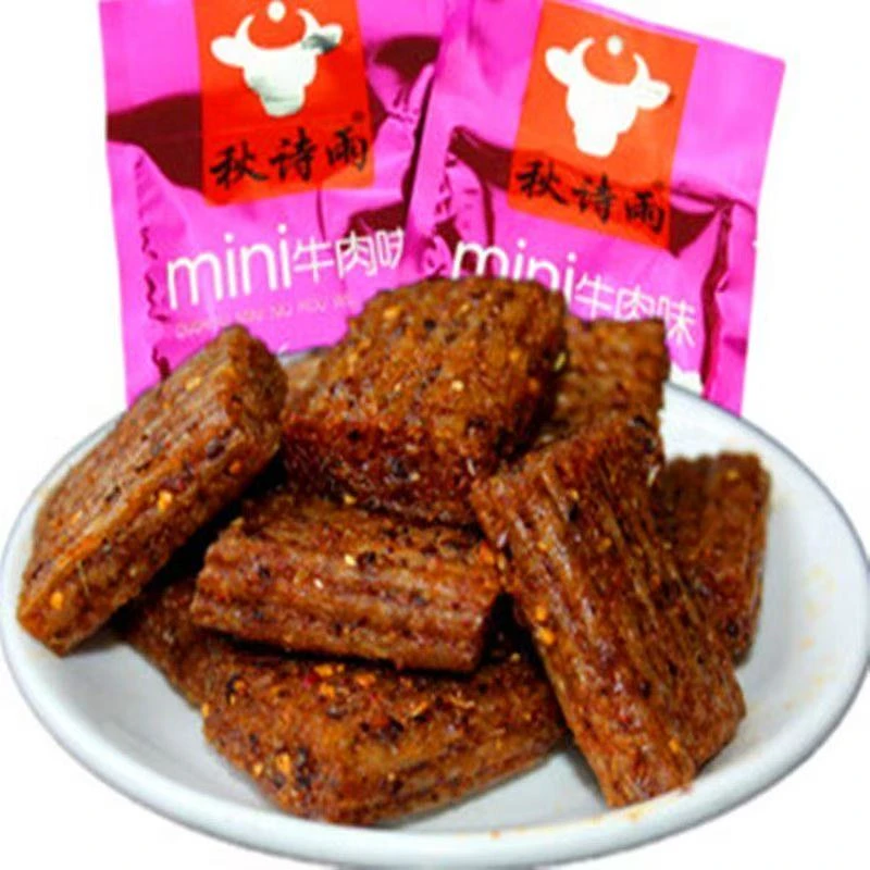 mini牛肉味麻辣辣条校园学生小面筋小时候素食小吃怀旧小零食辣片