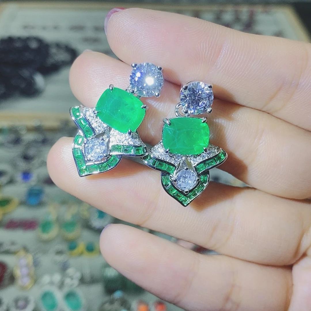 【闪购商品】托帕石耳饰银S925镶嵌