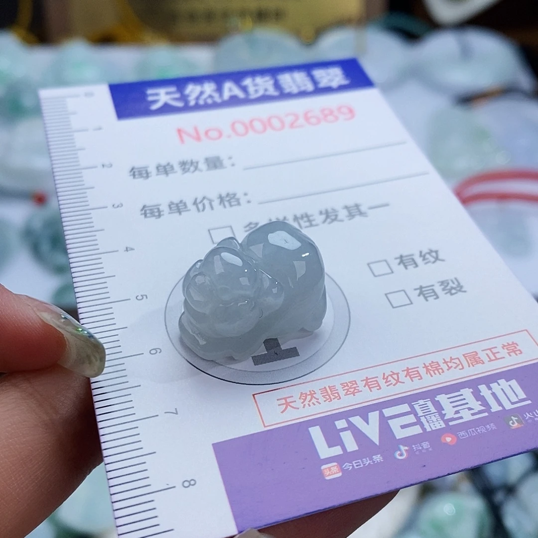 翡翠未镶嵌颈饰2689