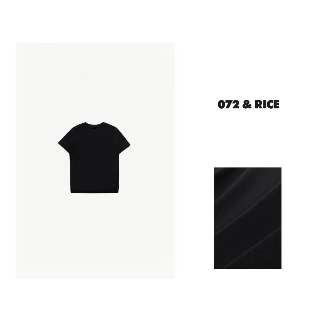 072 & RICE【简意TEE】秋季休闲圆领短袖T恤 S0174 FF126