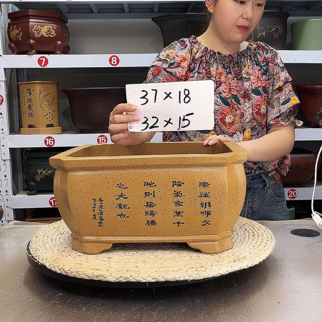 紫砂花盆紫砂花盆