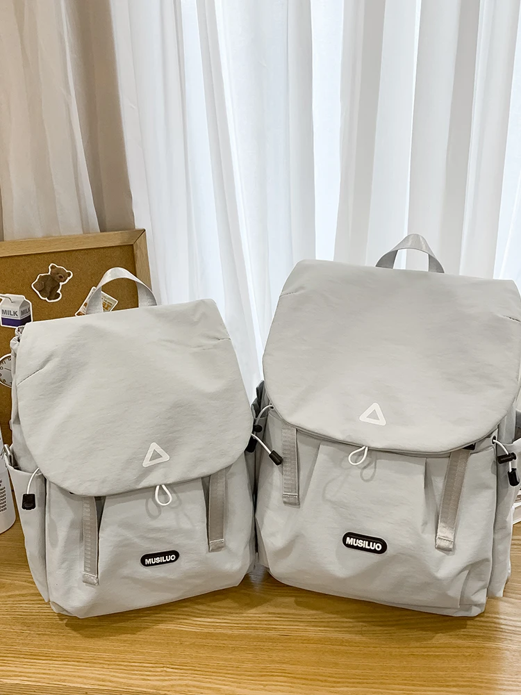 韩式双根双肩包女日式大学生韩版日系双肩包学院风文艺风ins