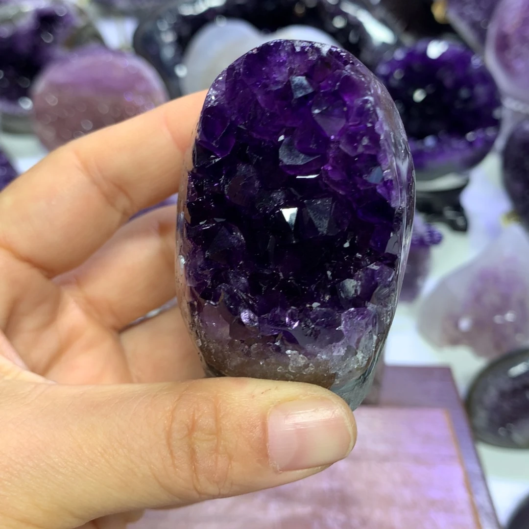 紫晶摆件未镶嵌水晶