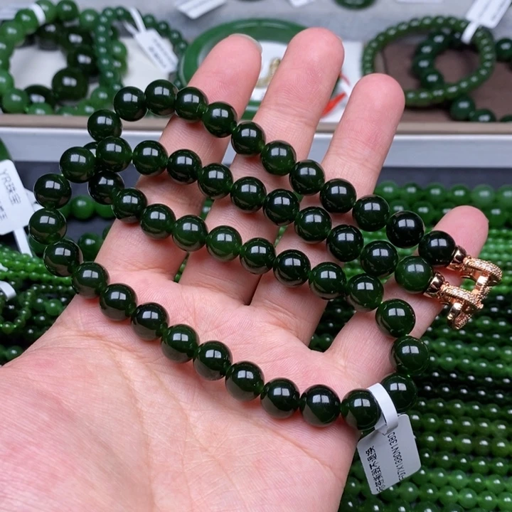 项链未镶嵌和田玉（碧玉）心*