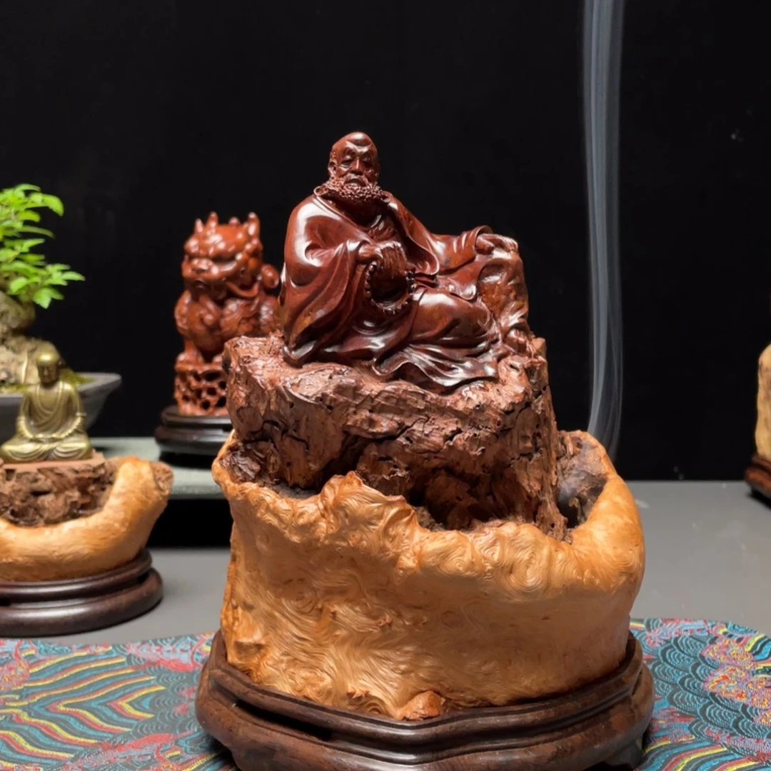 荔枝木W*荔枝木达摩香炉