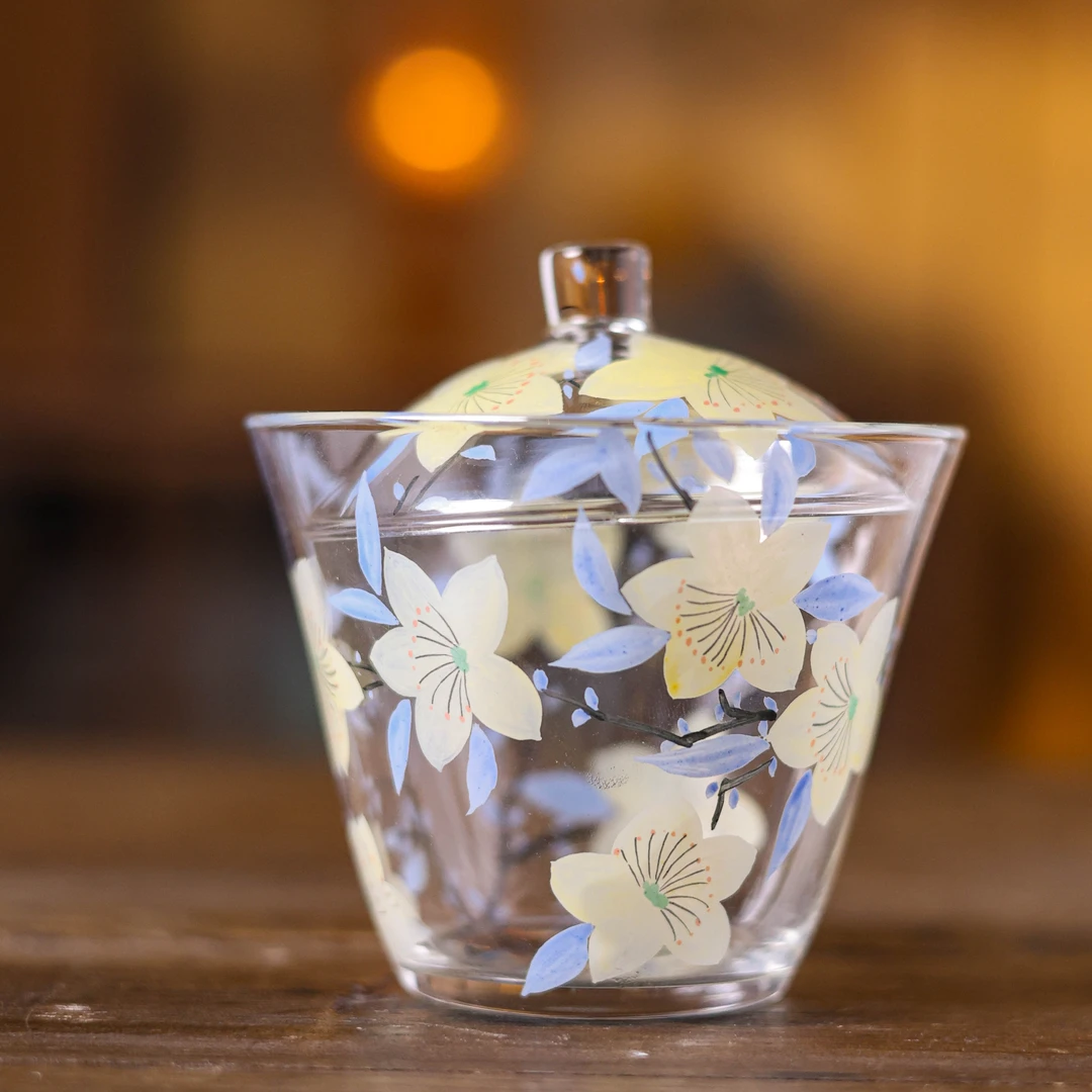 【陶珊居】黄百合盖碗220ml（物肆0116）