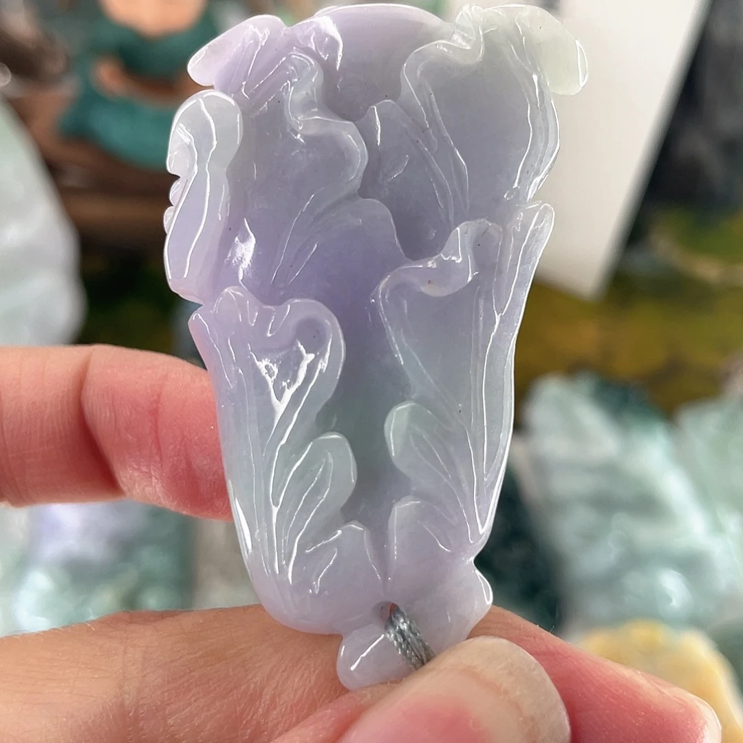 翡翠未镶嵌颈饰白菜