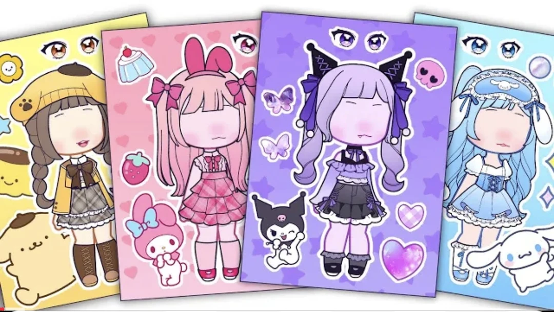 免剪贴纸趣味换装安静书益智手工材料解压玩具女童