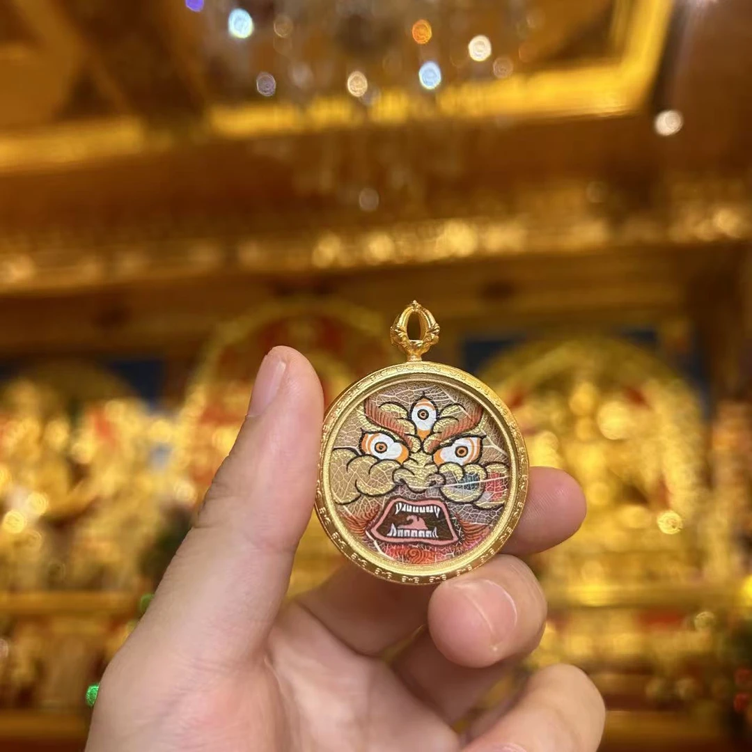 菩提叶白财神 热贡纯手绘唐卡