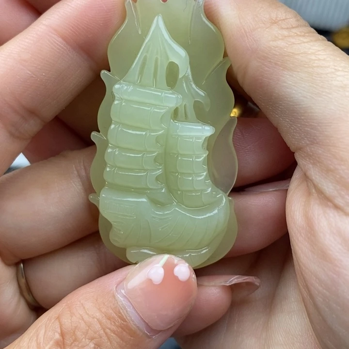 和田玉未镶嵌颈饰8