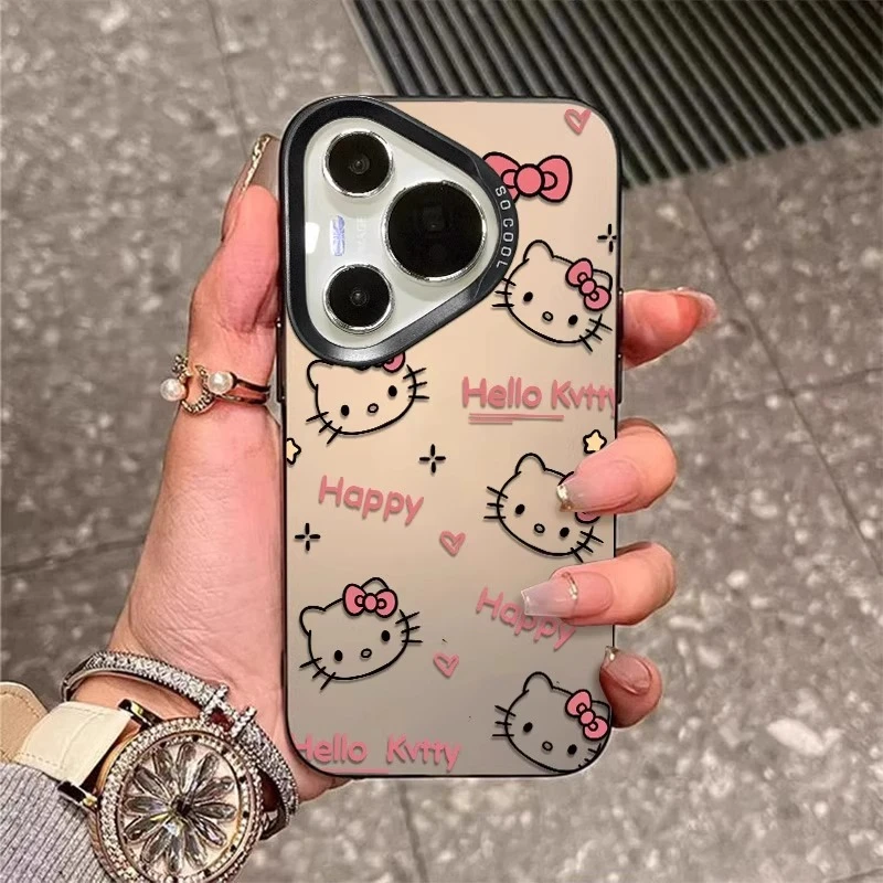 kitty猫适用华为pura80手机壳mate70新款p70磨砂彩银60防摔保护套