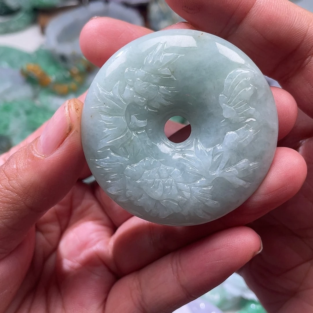 颈饰未镶嵌翡翠翡玉缘翡翠