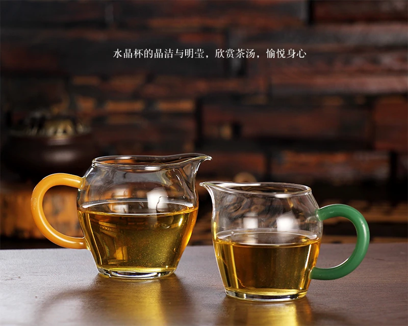 小号公道杯玻璃高档高硼硅耐热玻璃分茶器茶具公杯单个一人用厚底